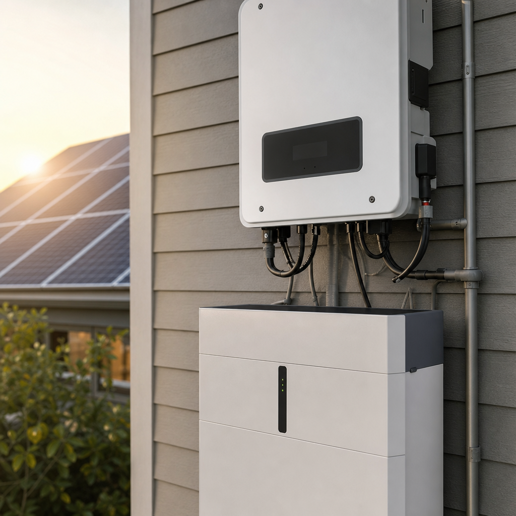 solar power system for house with battery