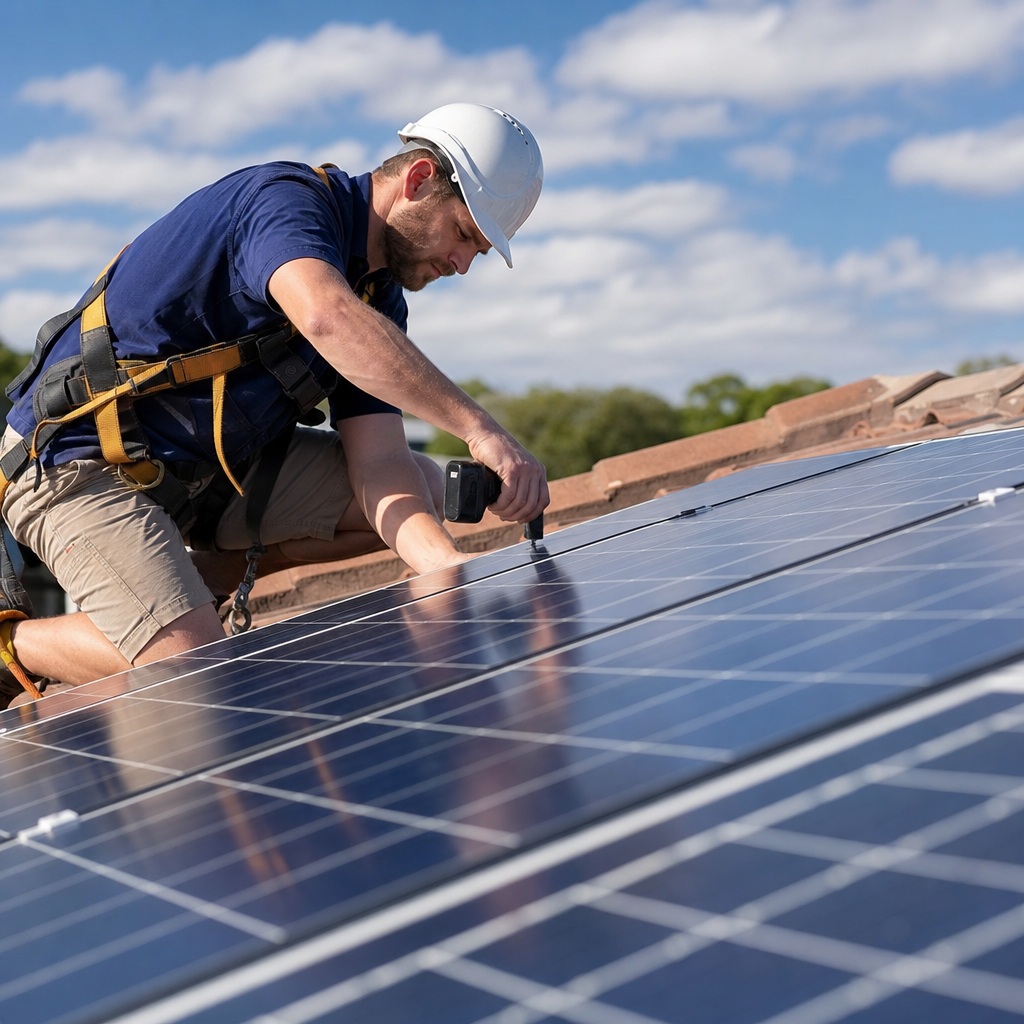 solar panel installation process step by step
