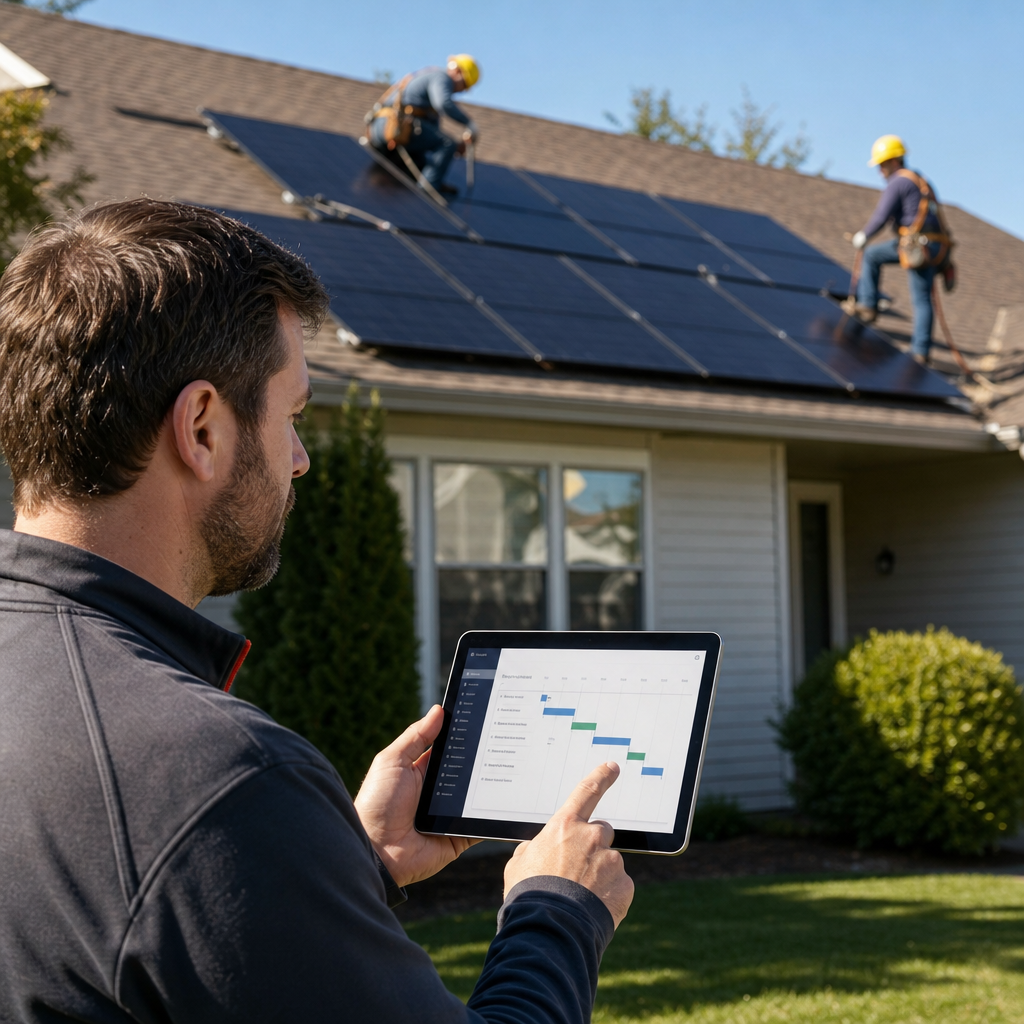 solar panel installation timeline