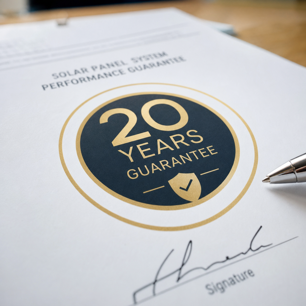 solar panel installation guarantee 20 years