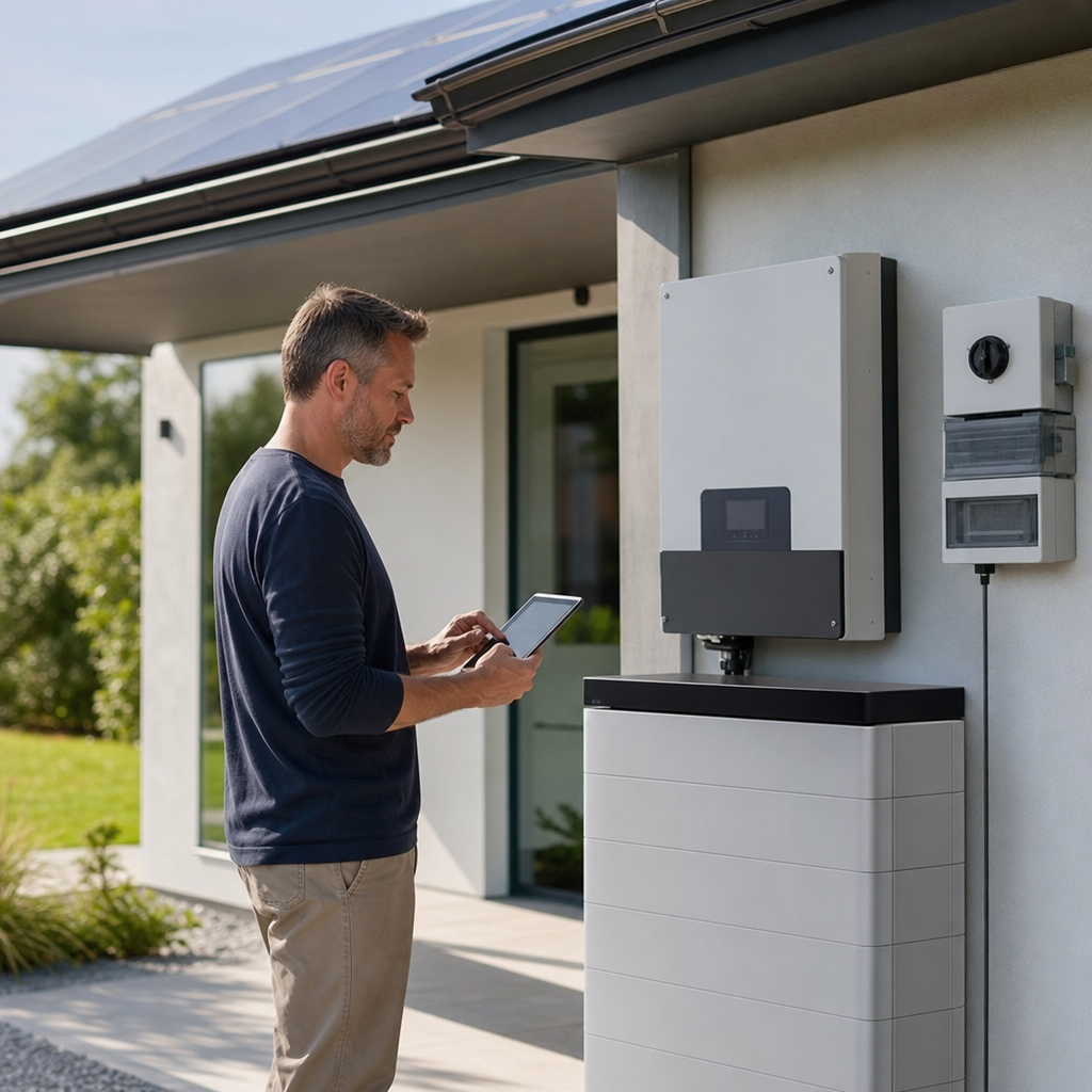 solar panels and battery storage bundle