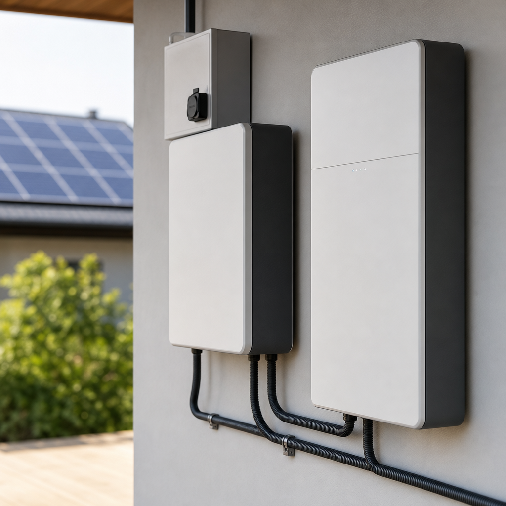 solar panels and battery storage bundle