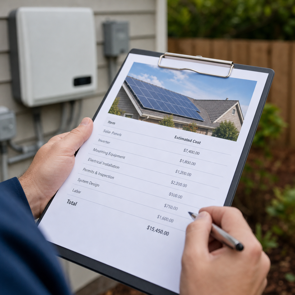 home solar power system installation cost