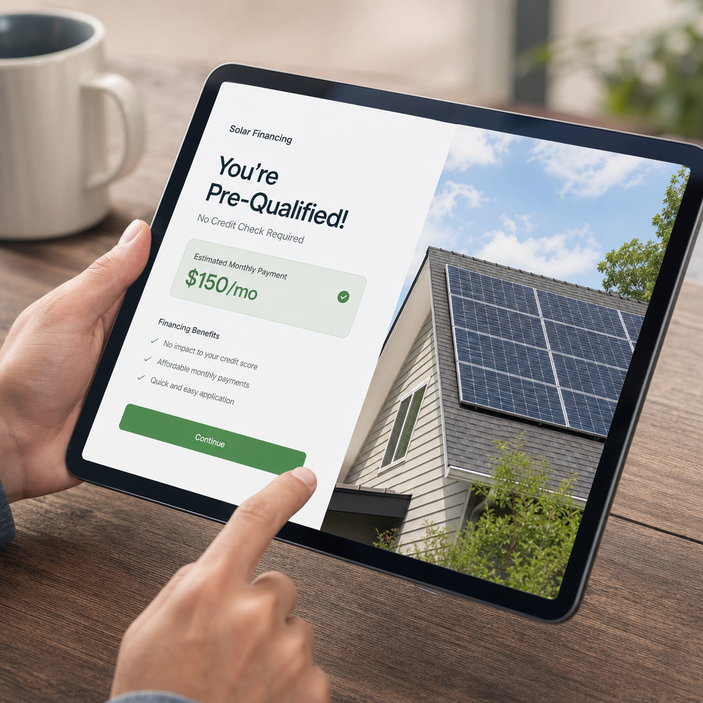 solar panel financing no credit check