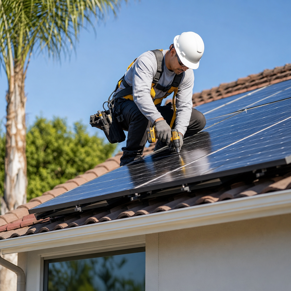 solar panel installation requirements California