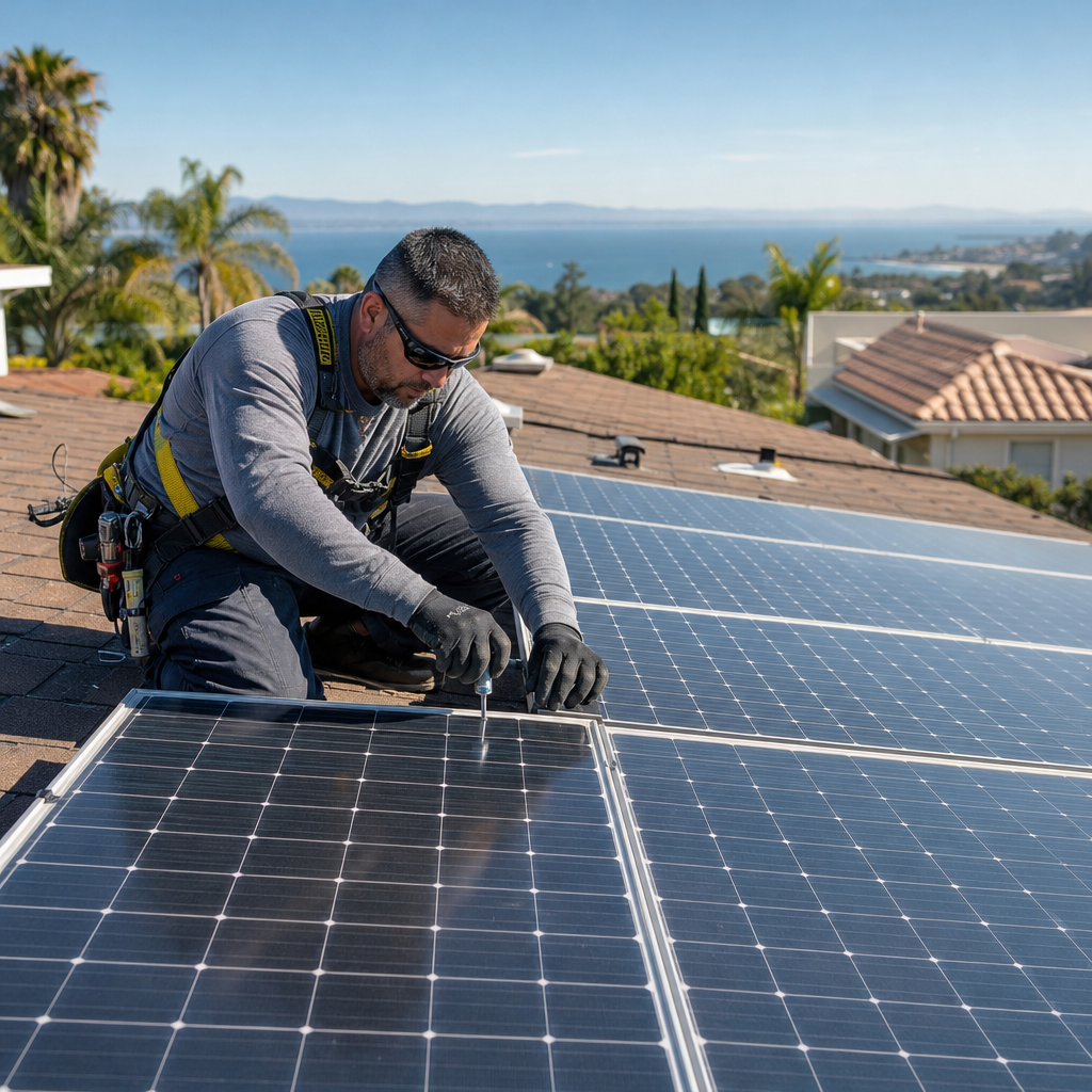 solar panel repair and maintenance California