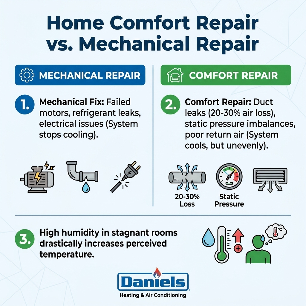 Home Comfort Repair vs. Mechanical Repair