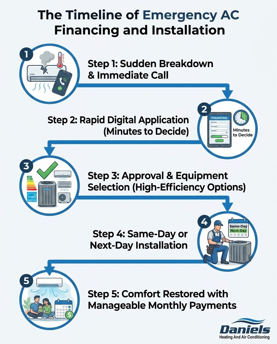 The Timeline of Emergency AC Financing and Installation