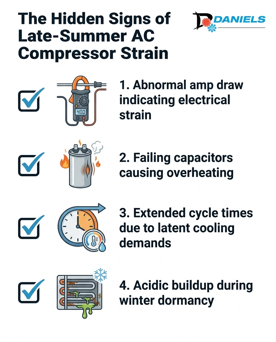The Hidden Signs of Late-Summer AC Compressor Strain