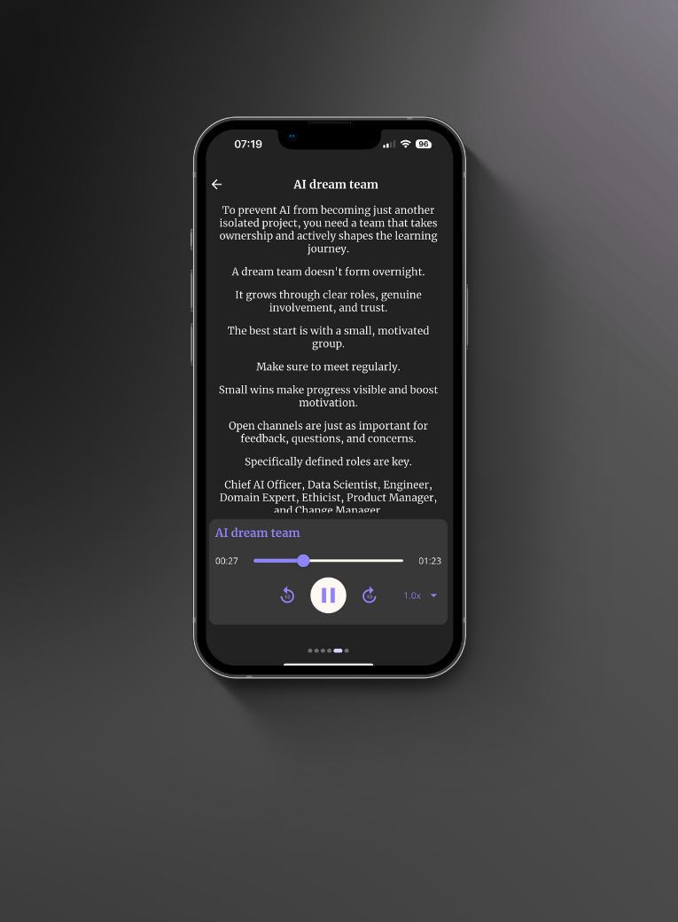 <subject>[interface] image of a screenshot of a learning module (for an edtech)</subject>