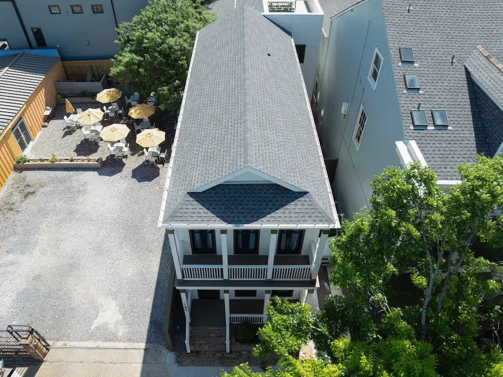 Wooden porch ceiling and decking installation in New Orleans