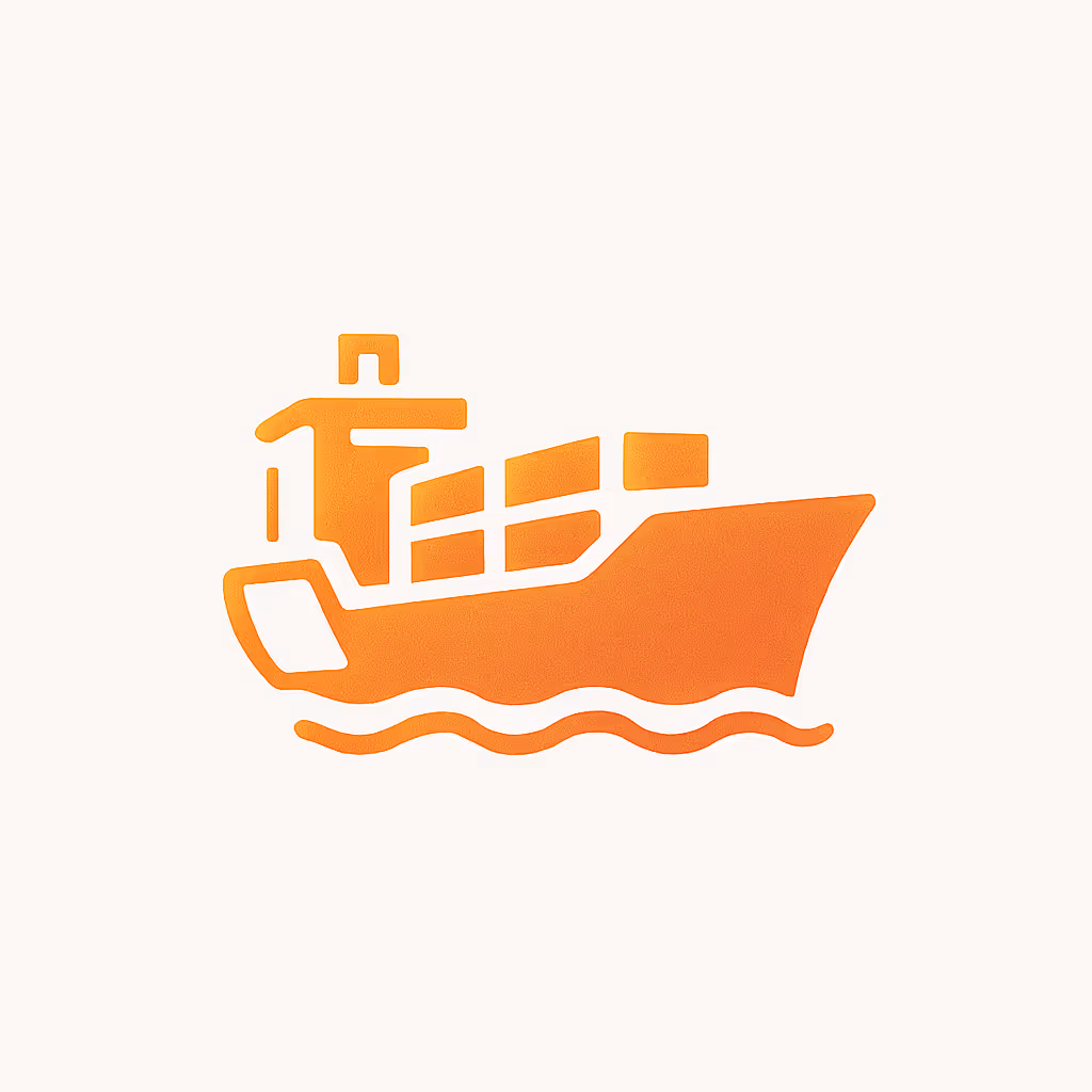 sea shipment icon
