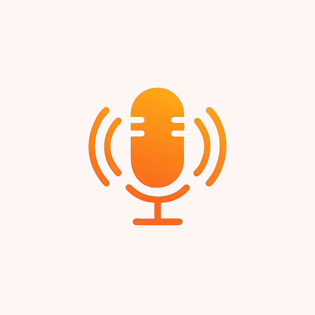 microphone icon orange