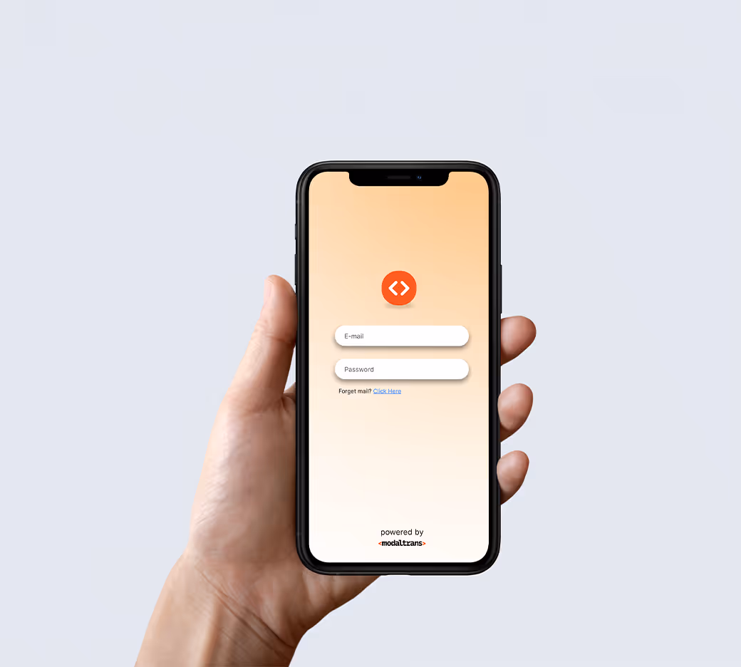 mobile app option for logistics