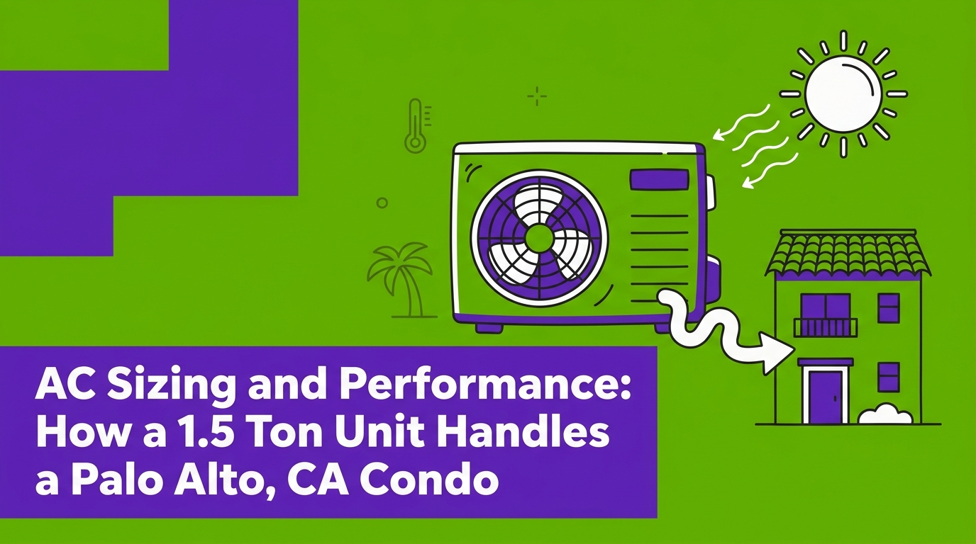 How a 1.5 Ton AC Unit Actually Performs in a Standard Palo Alto Condo