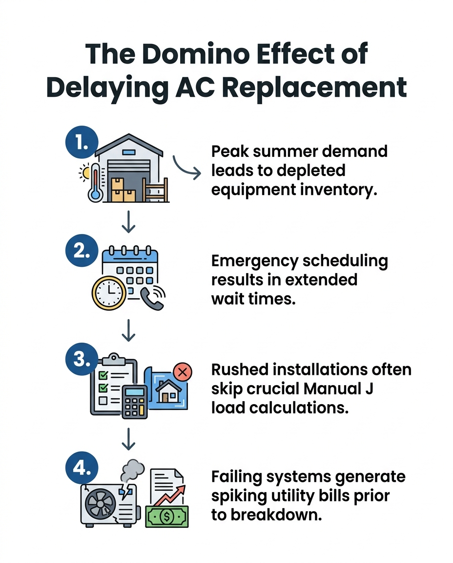 The Domino Effect of Delaying AC Replacement