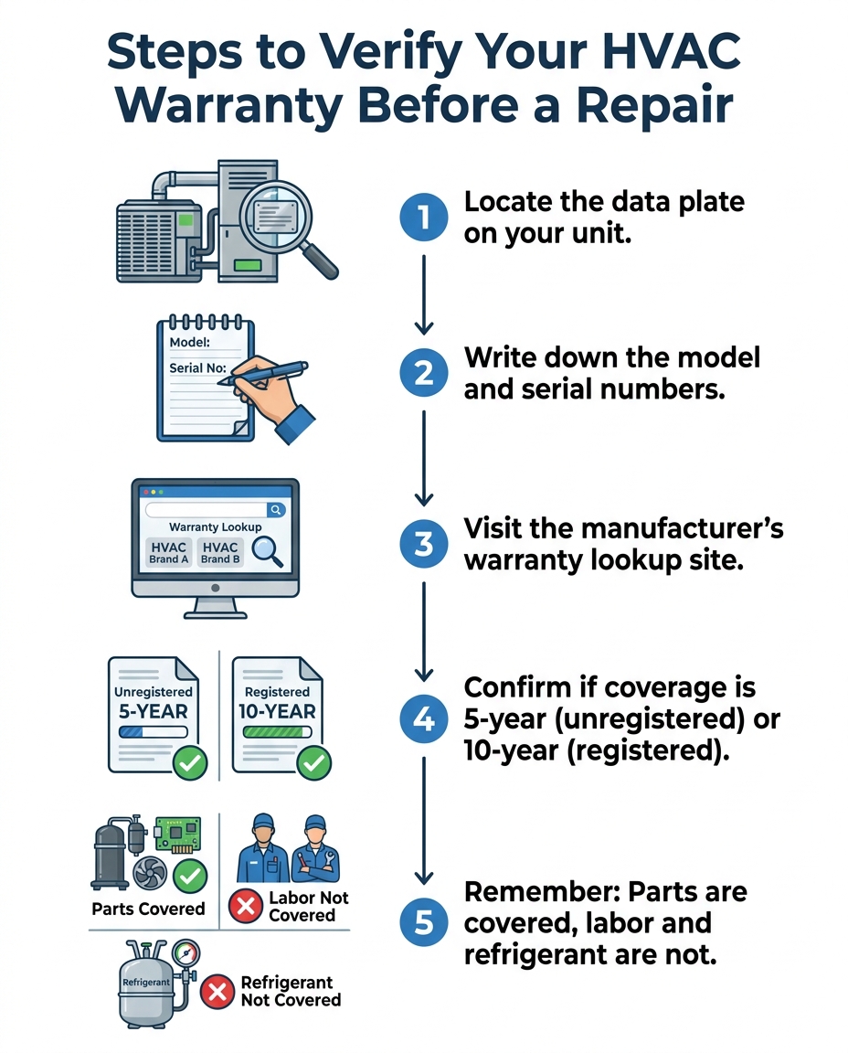 Steps to Verify Your HVAC Warranty Before a Repair