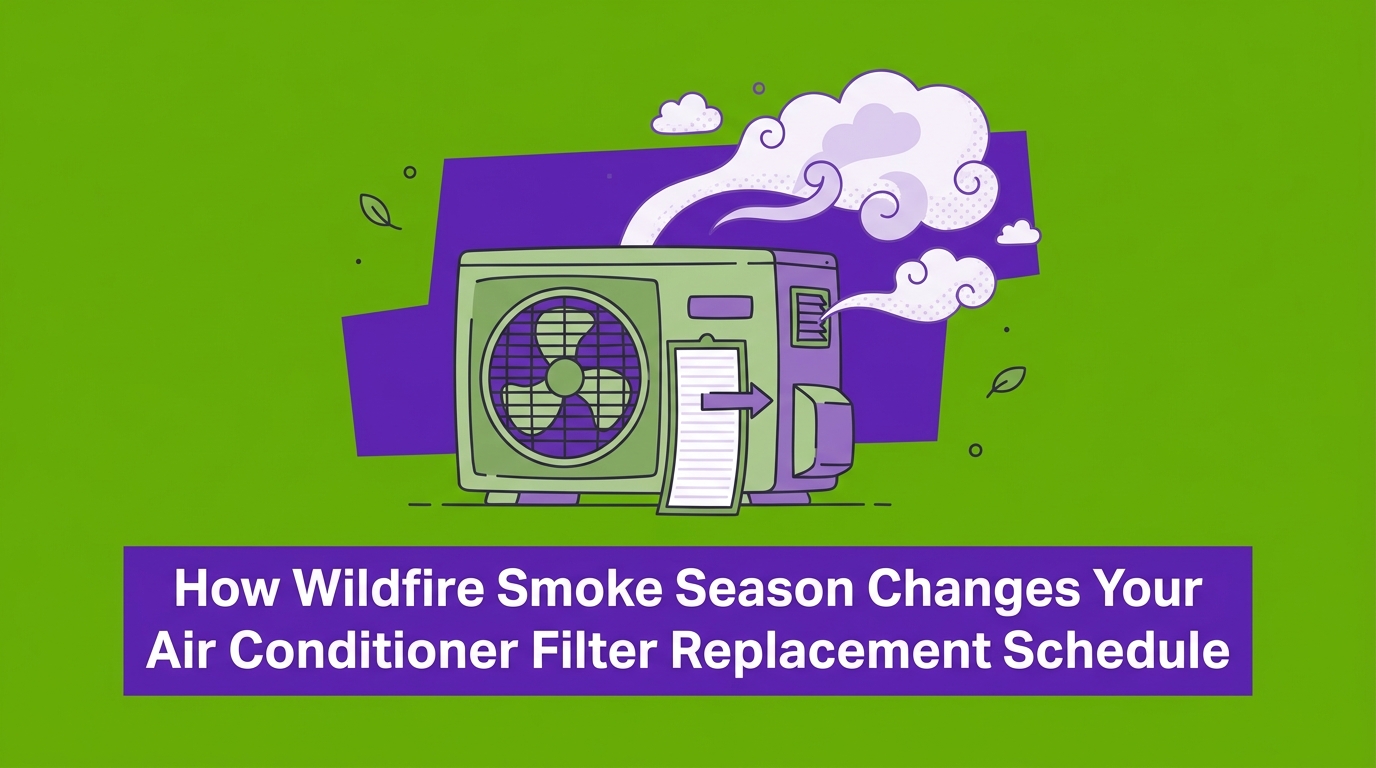 How Wildfire Smoke Season Changes Your Air Conditioner Filter Replacement Schedule