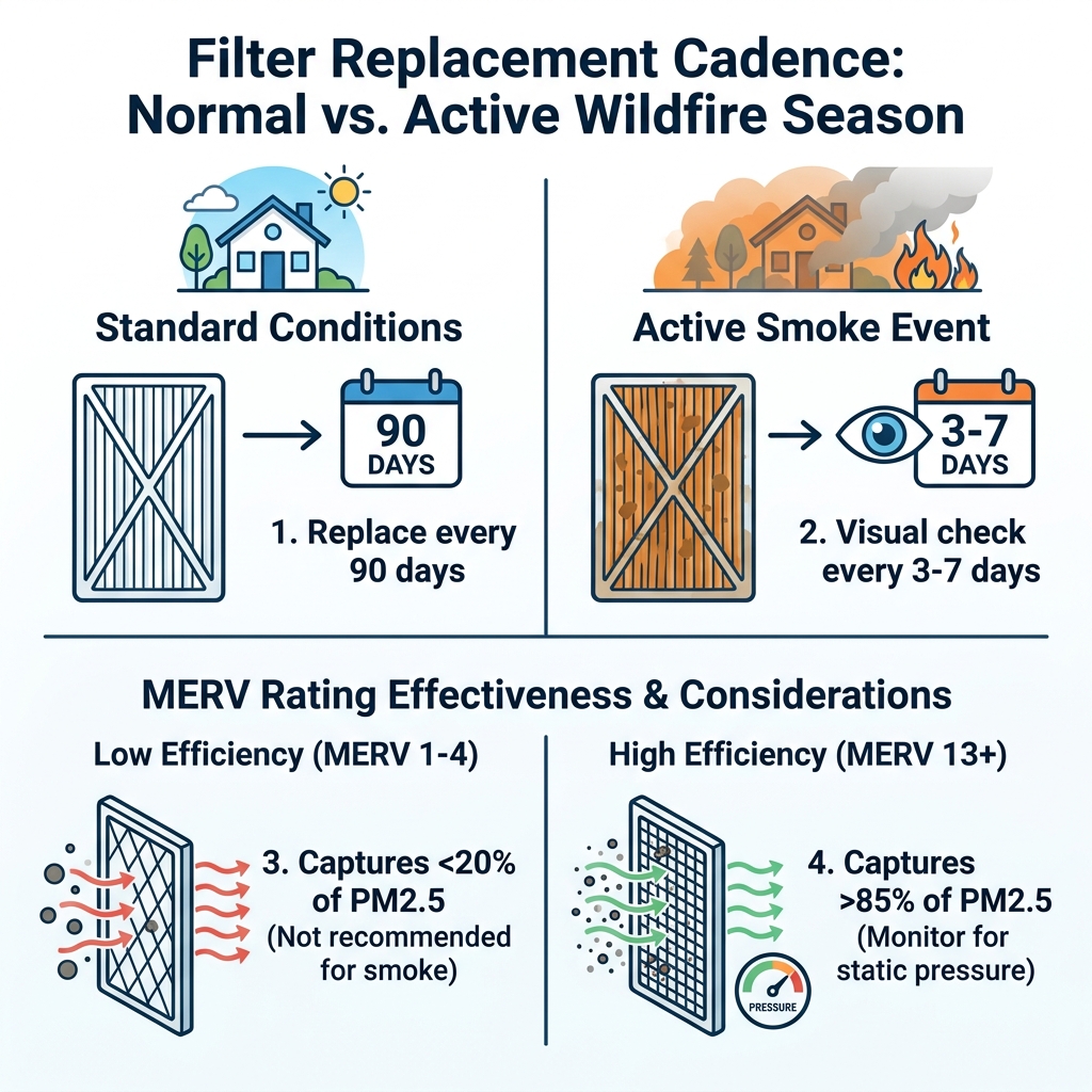 Filter Replacement Cadence: Normal vs. Active Wildfire Season