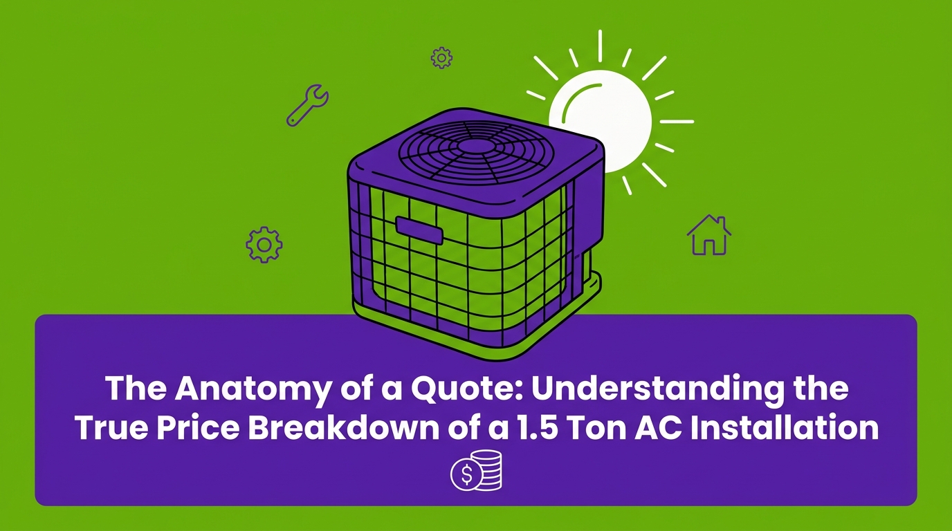Understanding the True Price Breakdown of a 1.5 Ton AC Installation