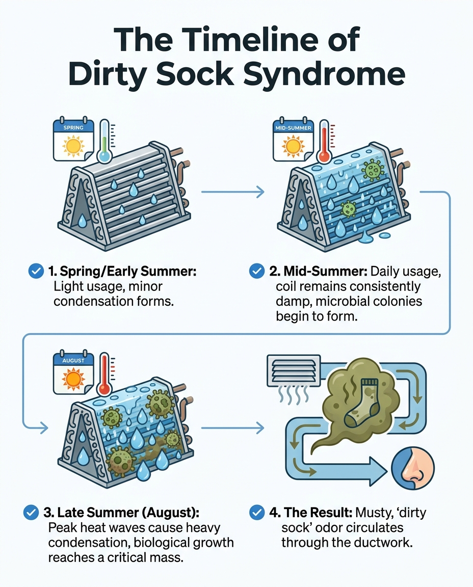 The Timeline of Dirty Sock Syndrome