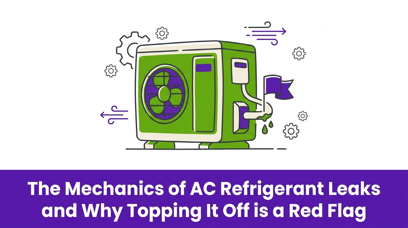 The Mechanics of AC Refrigerant Leaks and Why Topping It Off is a Red Flag