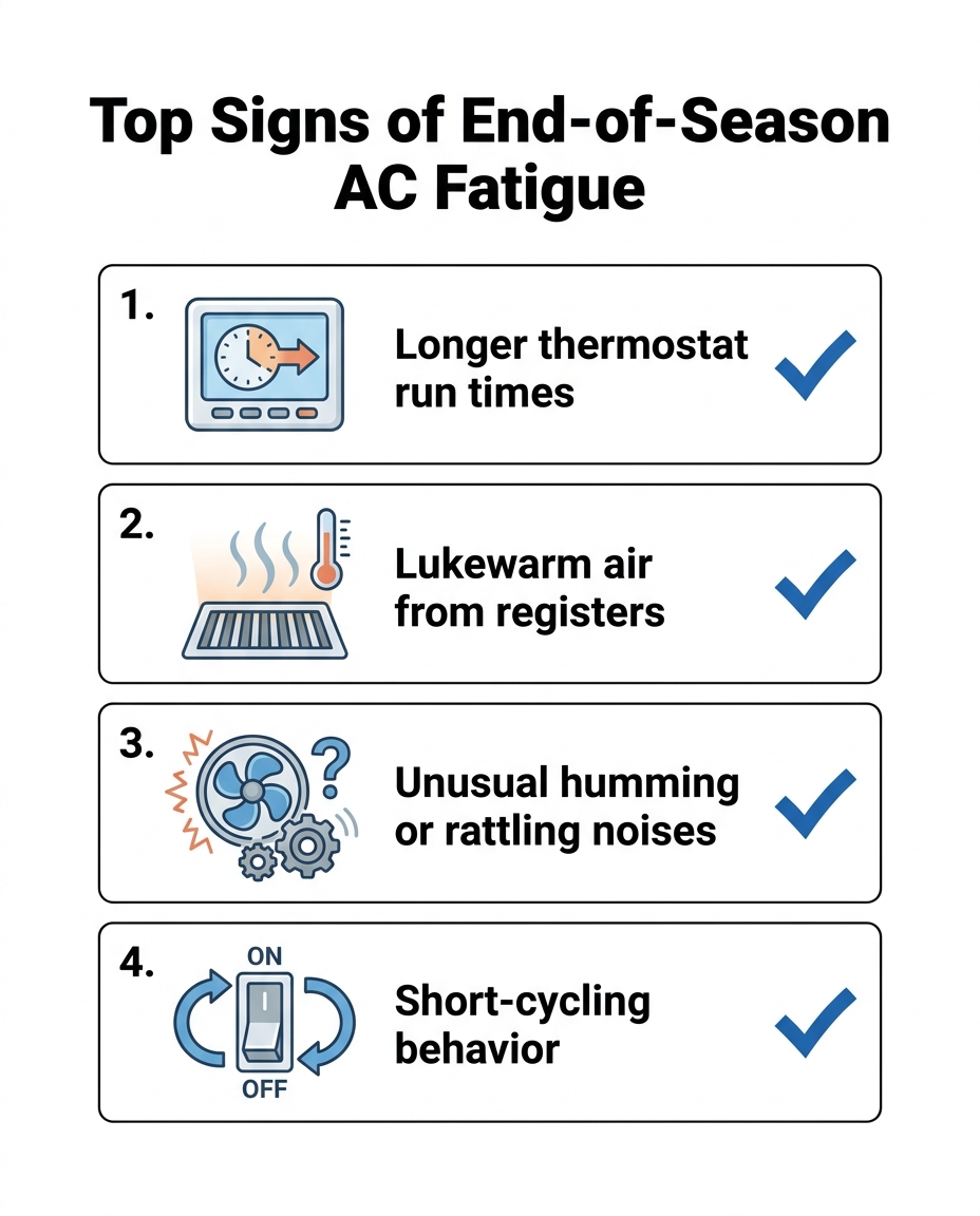 Top Signs of End-of-Season AC Fatigue