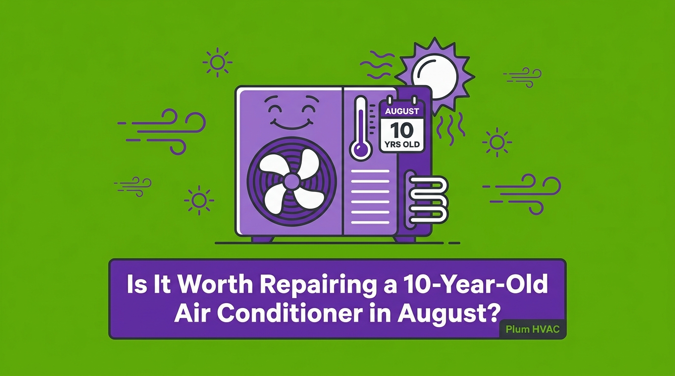 Is It Worth Repairing a 10-Year-Old Air Conditioner in August?
