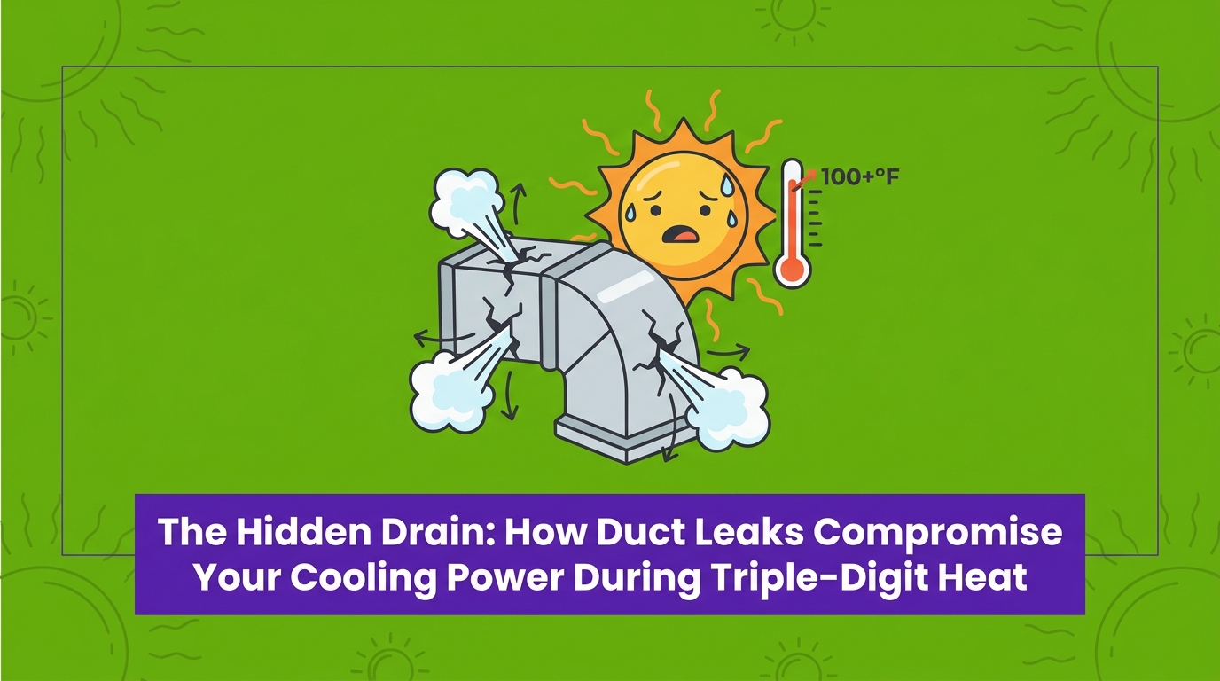 How Duct Leaks Compromise Your Cooling Power During Triple-Digit Heat