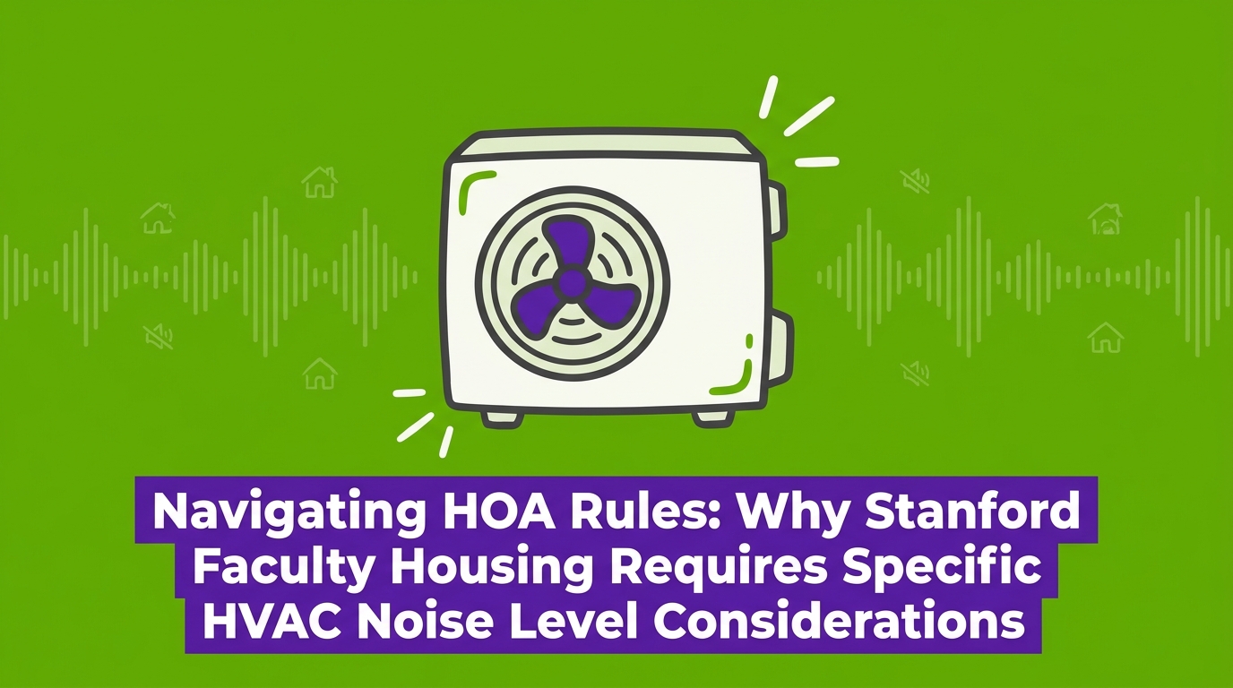 Why Stanford Faculty Housing Requires Specific HVAC Noise Level Considerations