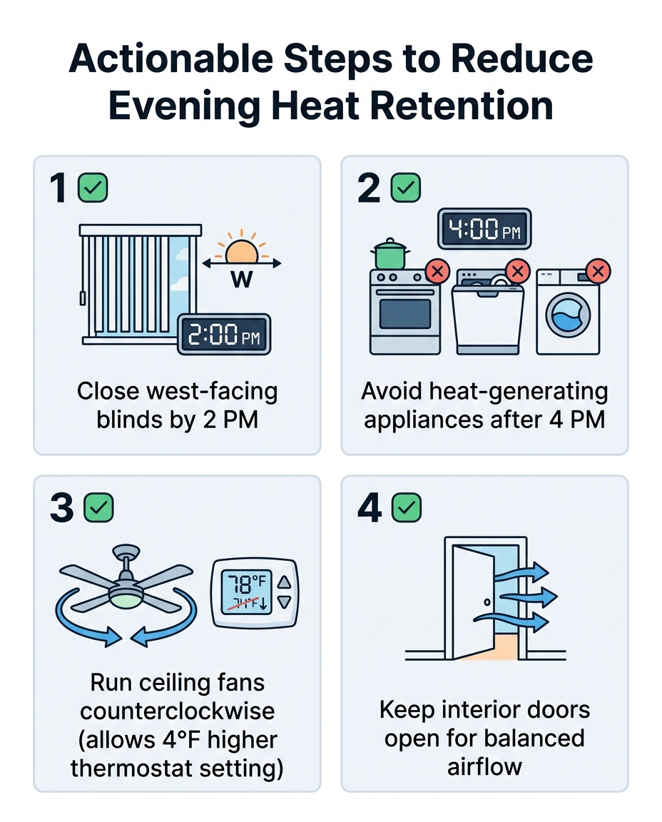 Actionable Steps to Reduce Evening Heat Retention