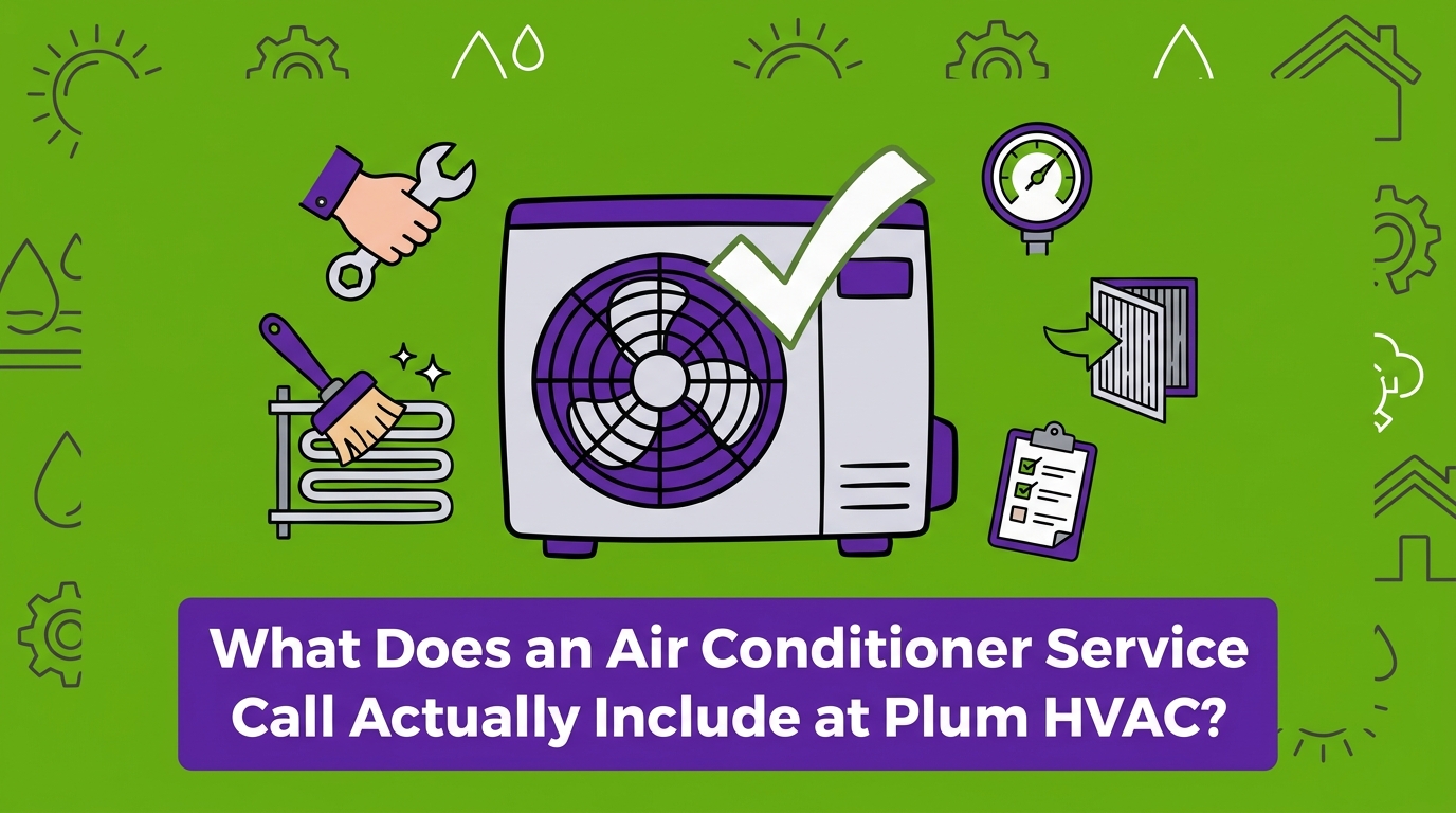 What Does an Air Conditioner Service Call Actually Include at Plum HVAC?
