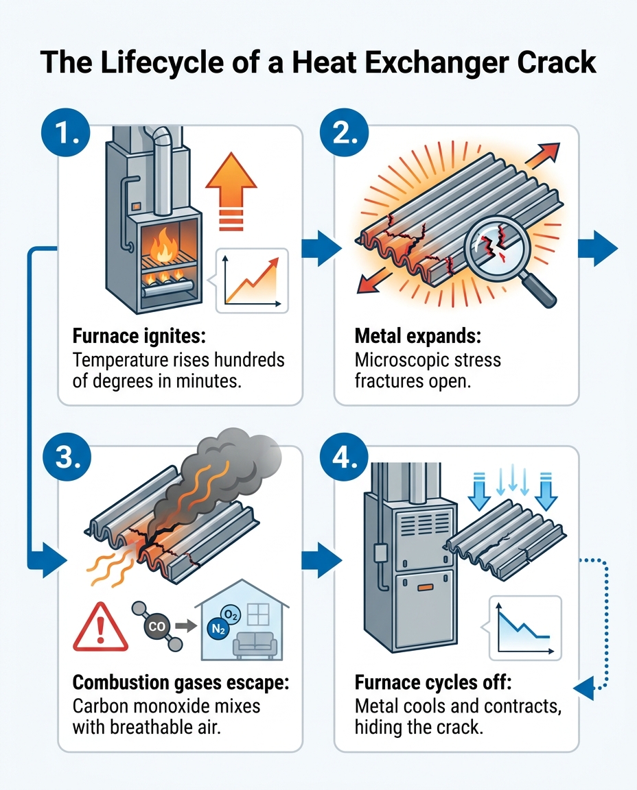 The Lifecycle of a Heat Exchanger Crack