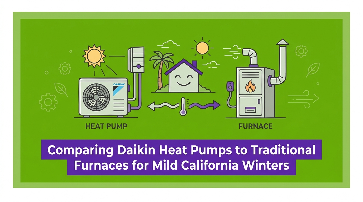 Comparing Daikin Heat Pumps to Traditional Furnaces for Mild California Winters