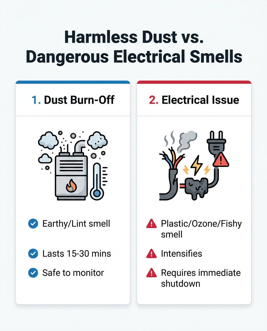 Harmless Dust vs. Dangerous Electrical Smells