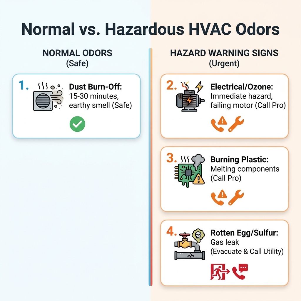 Normal vs. Hazardous HVAC Odors
