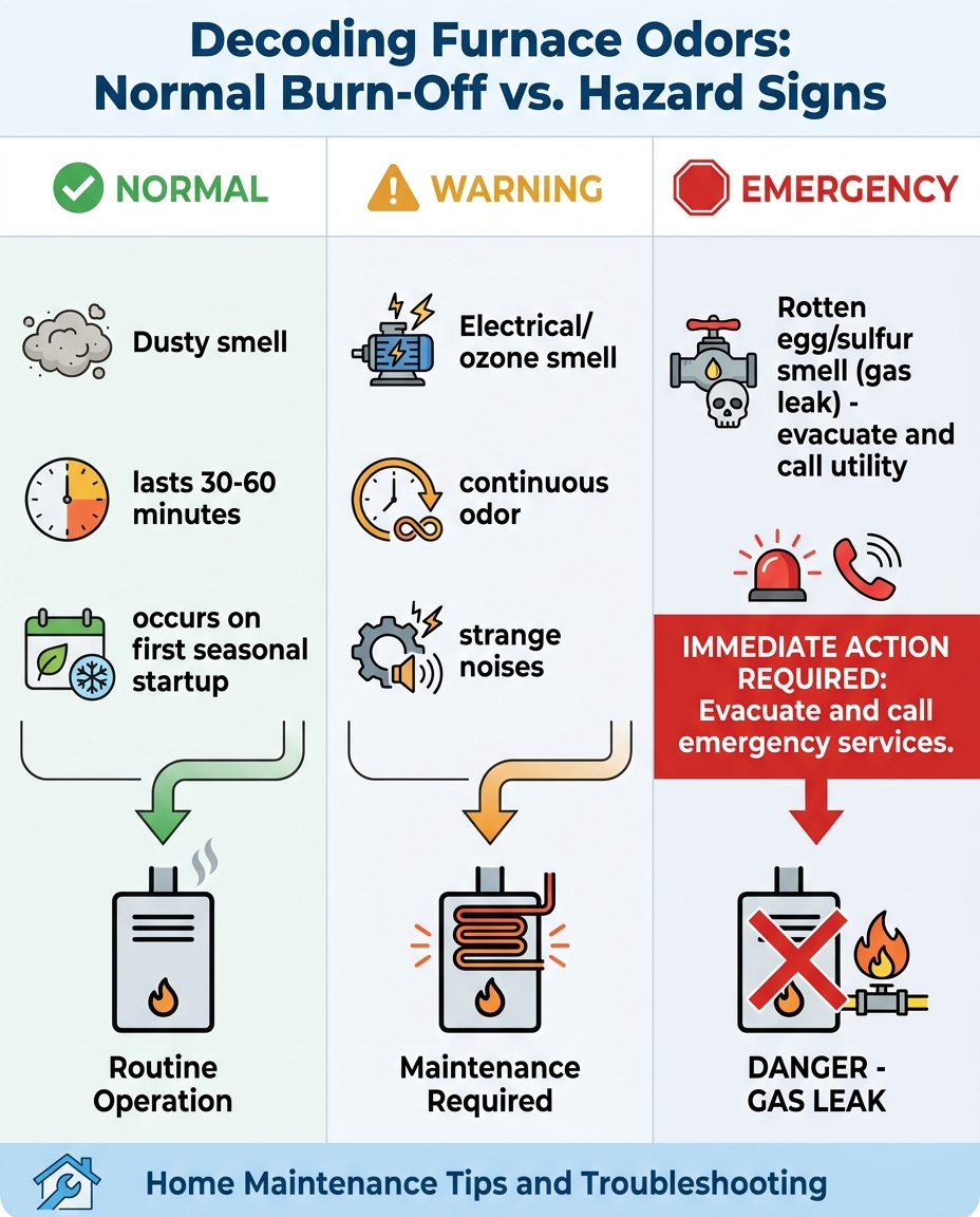 Decoding Furnace Odors: Normal Burn-Off vs. Hazard Signs