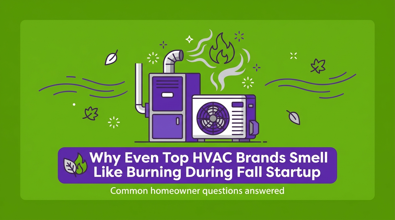 Why Even Top HVAC Brands Smell Like Burning During Fall Startup
