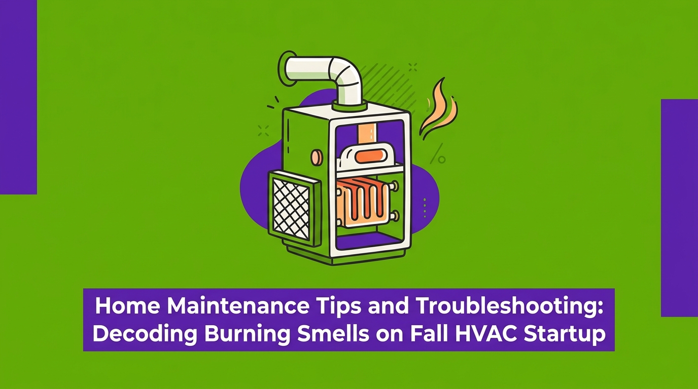 Home Maintenance Tips and Troubleshooting: Decoding Burning Smells on Fall HVAC Startup