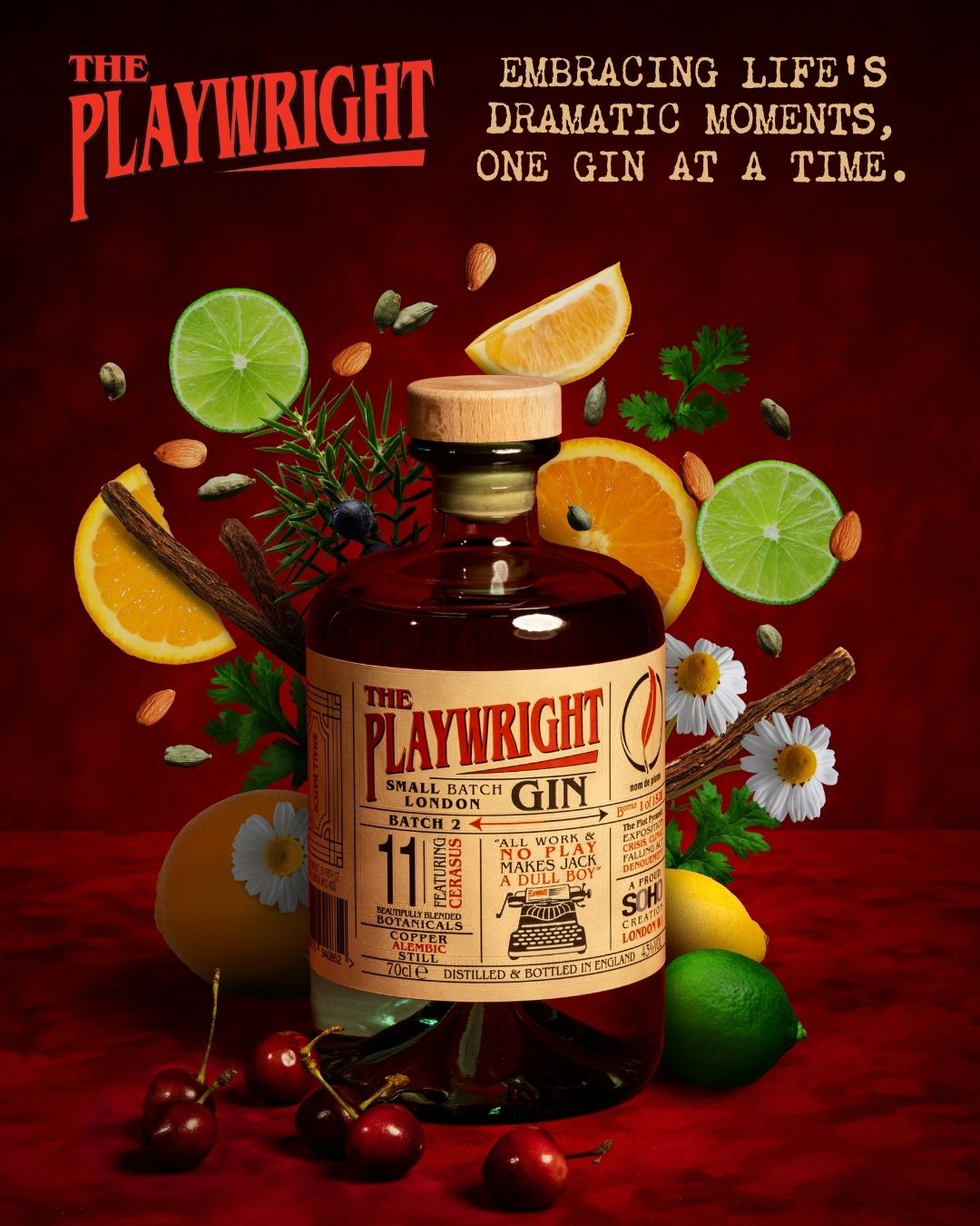Playwright Gin October campaign creative