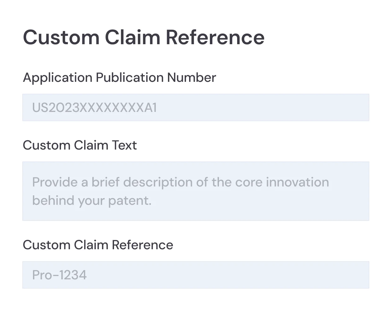 Custom Claim Reference