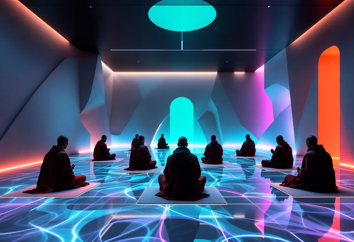 image of meditation space in a buddhist temple