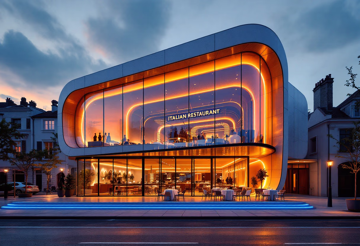 image of the restaurant building (for an italian restaurant)