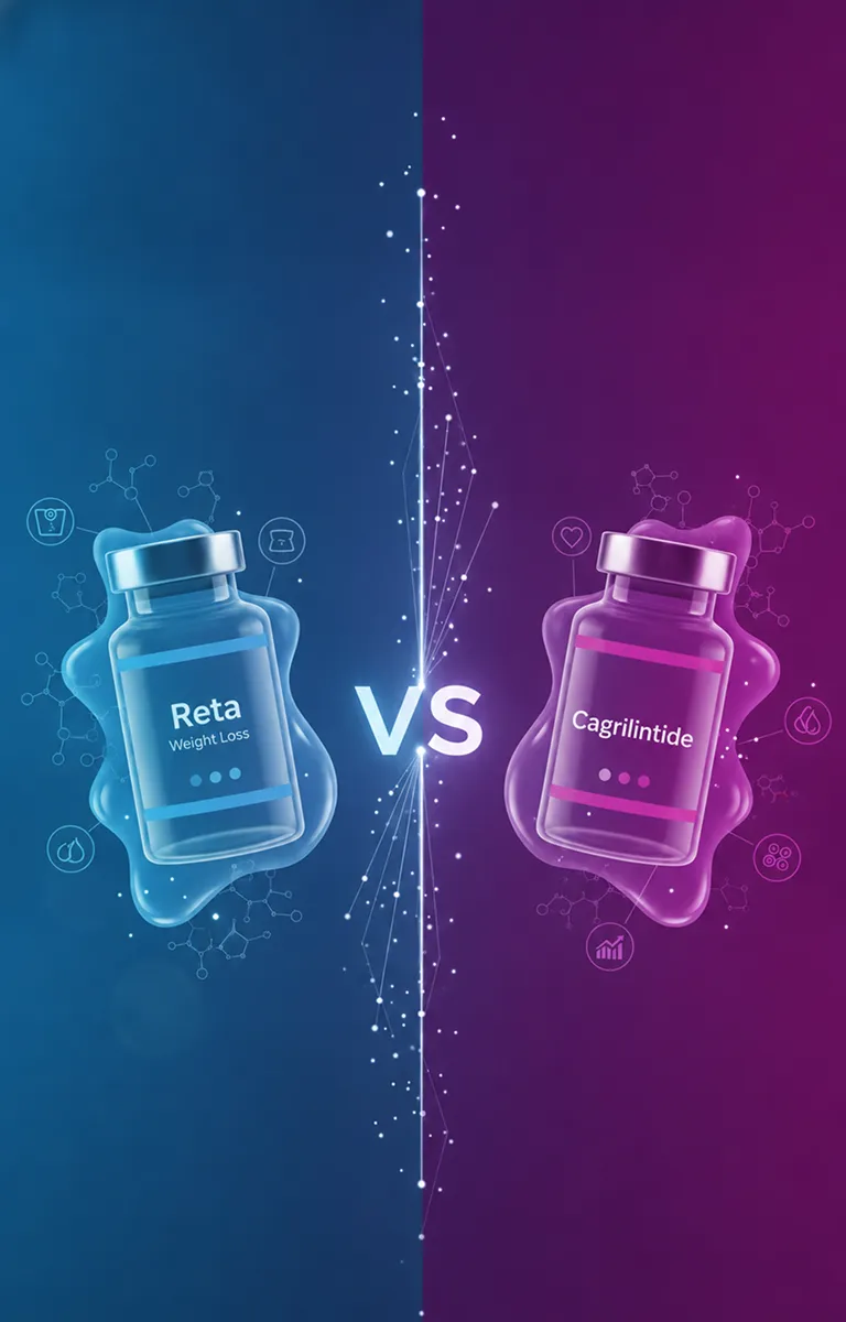 Retatrutide vs Cagrilintide: 28.7% vs 11.8% (2026 Comparison)