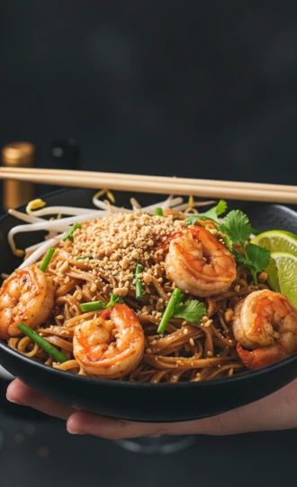 pad thai au crevettes plat thai chada