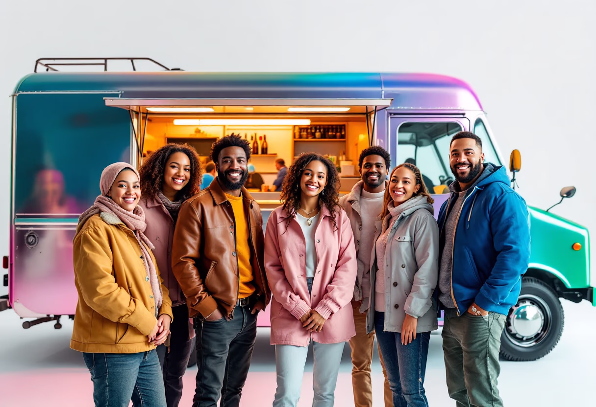 image of community engagement (for a food truck)