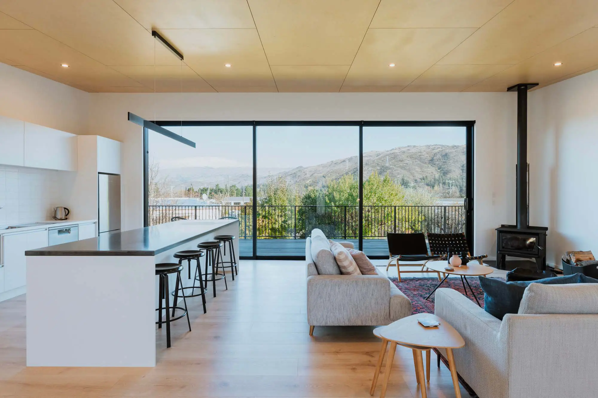 Modern kitchen of Dunedin based home after extensive alterations