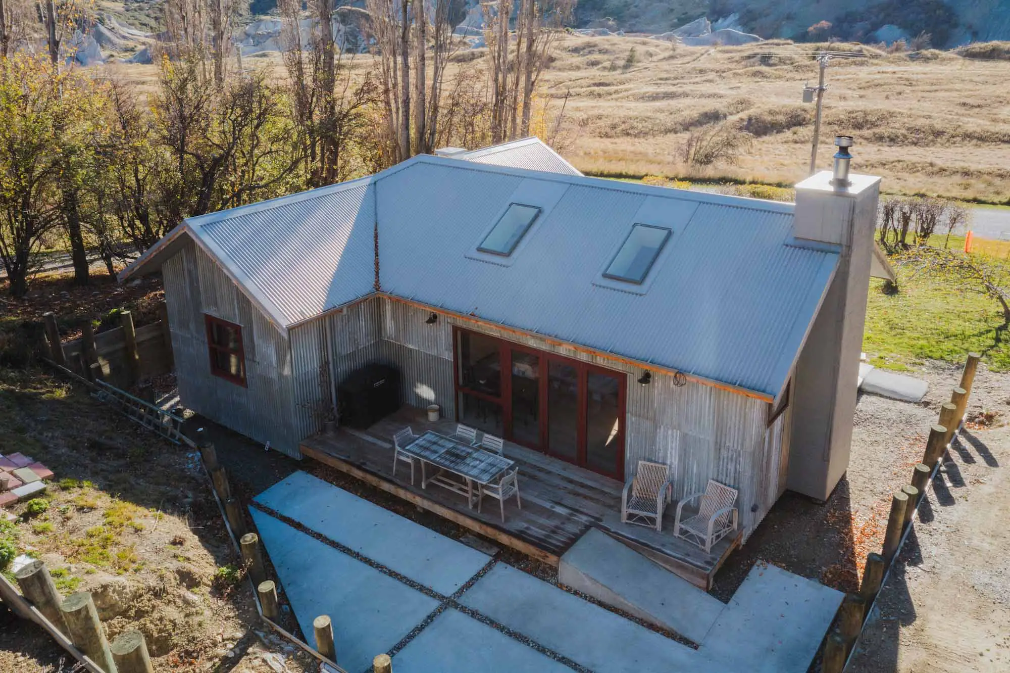 Aerial view of St. Bathans project aimed to blend modern functionality with classic aesthetics
