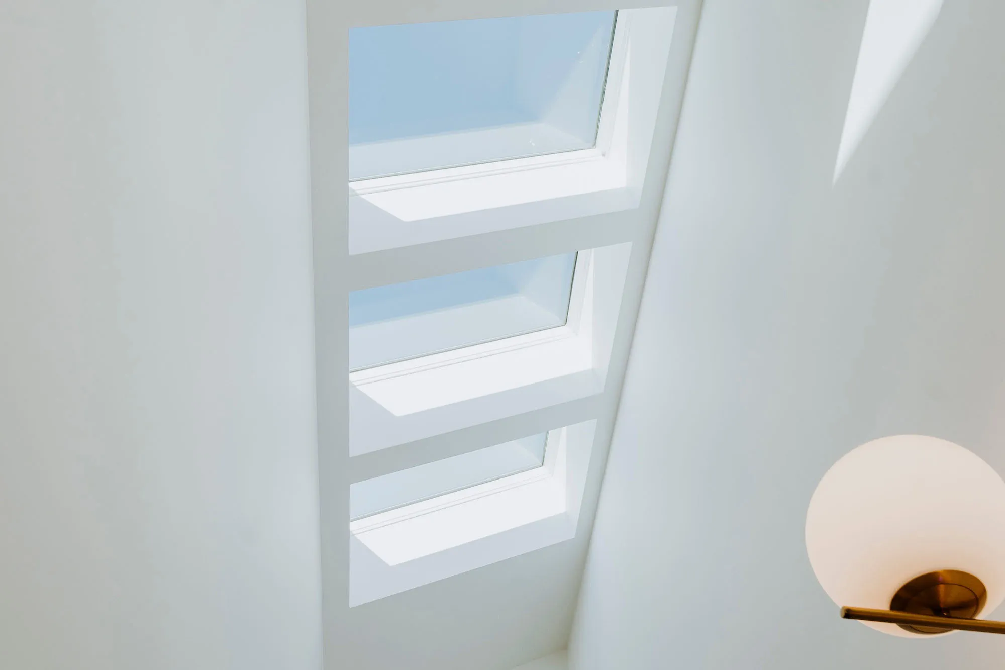 Skylights in modern house.