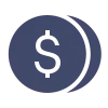 Dollar sign icon